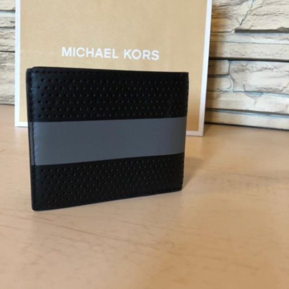 MICHAEL KORS MEN'S TALL CARD HOLDER WALLET SLIM BILLFORD LEATHER 36U9LCRF5U - Picture 3 of 8